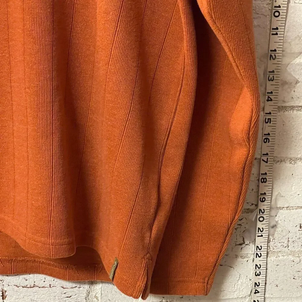 Columbia Men's Half Zip Long Sleeve Pullover Burnt Orange Large - Picture 4 of 9